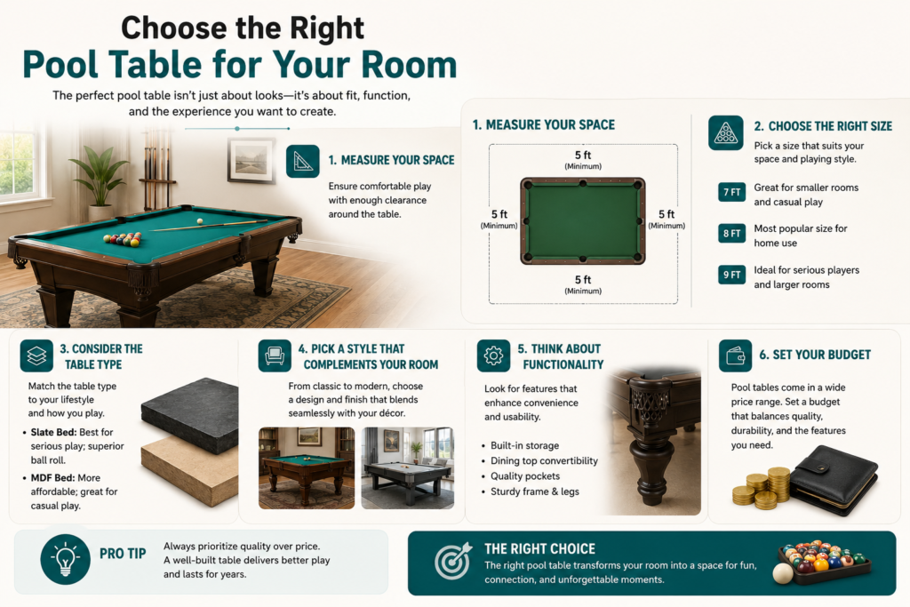 Choose the Right Pool Table Size