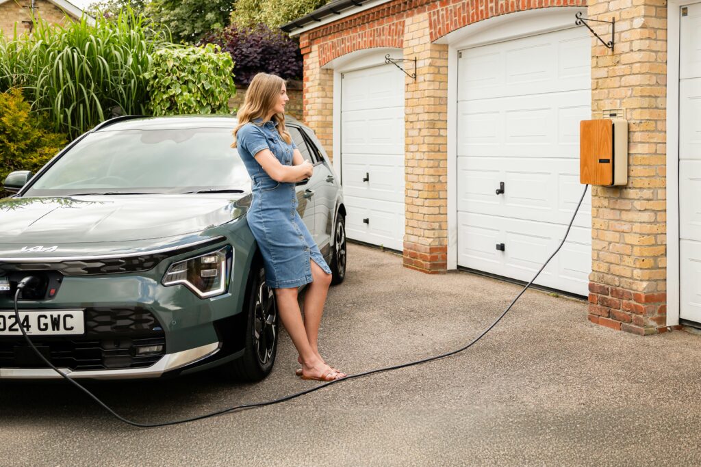 Side-by-side comparison of DIY tools and professional equipment used for EV charger installation