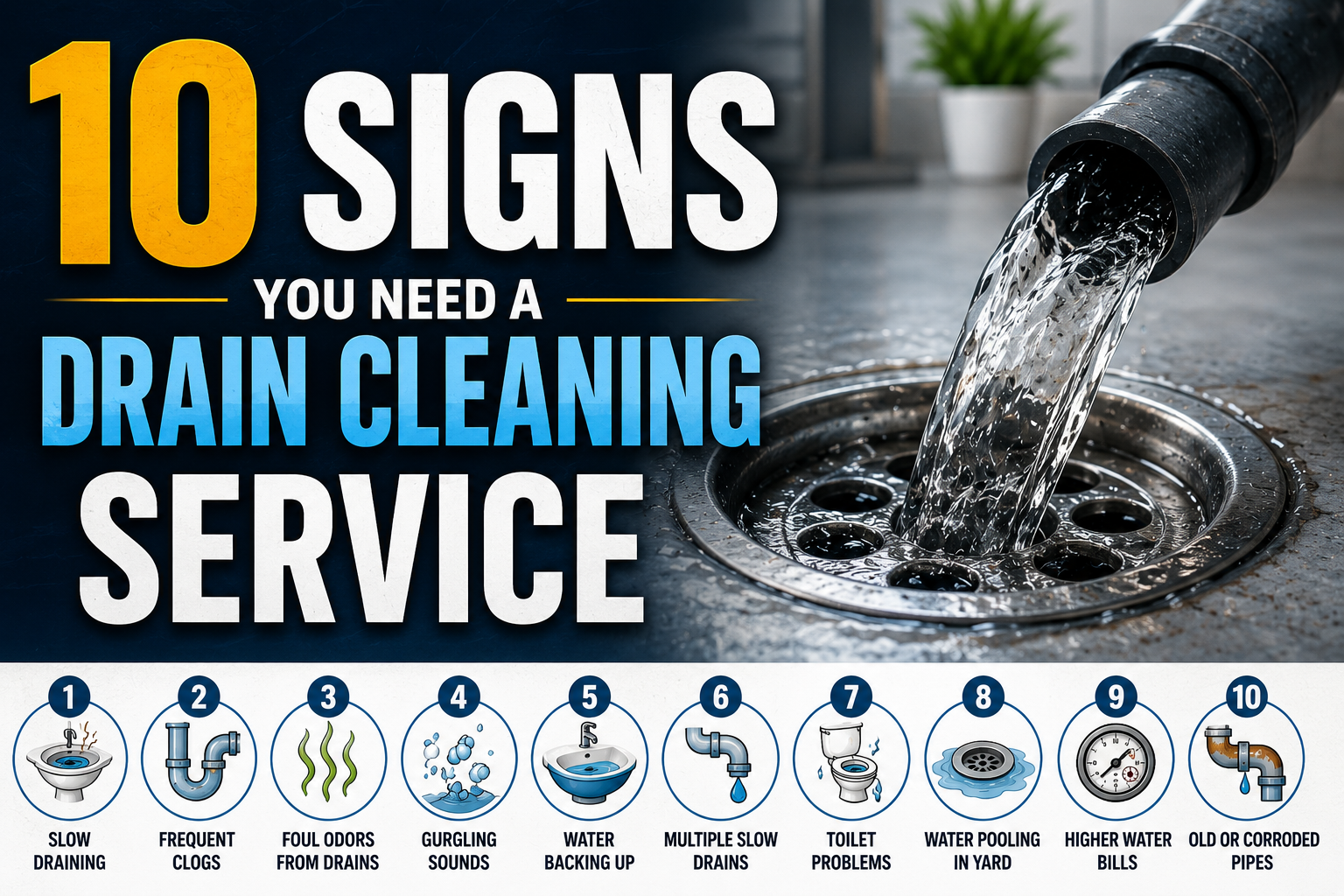 signs you need a drain cleaning service
