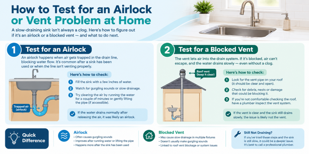 How to Test for an Airlock or Vent Problem at Home