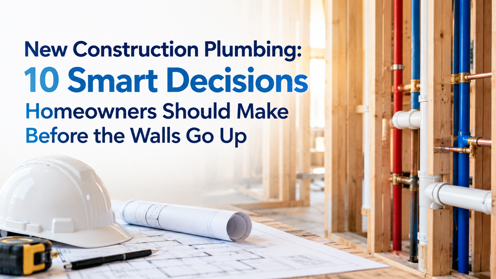New Construction Plumbing: 10 Smart Decisions